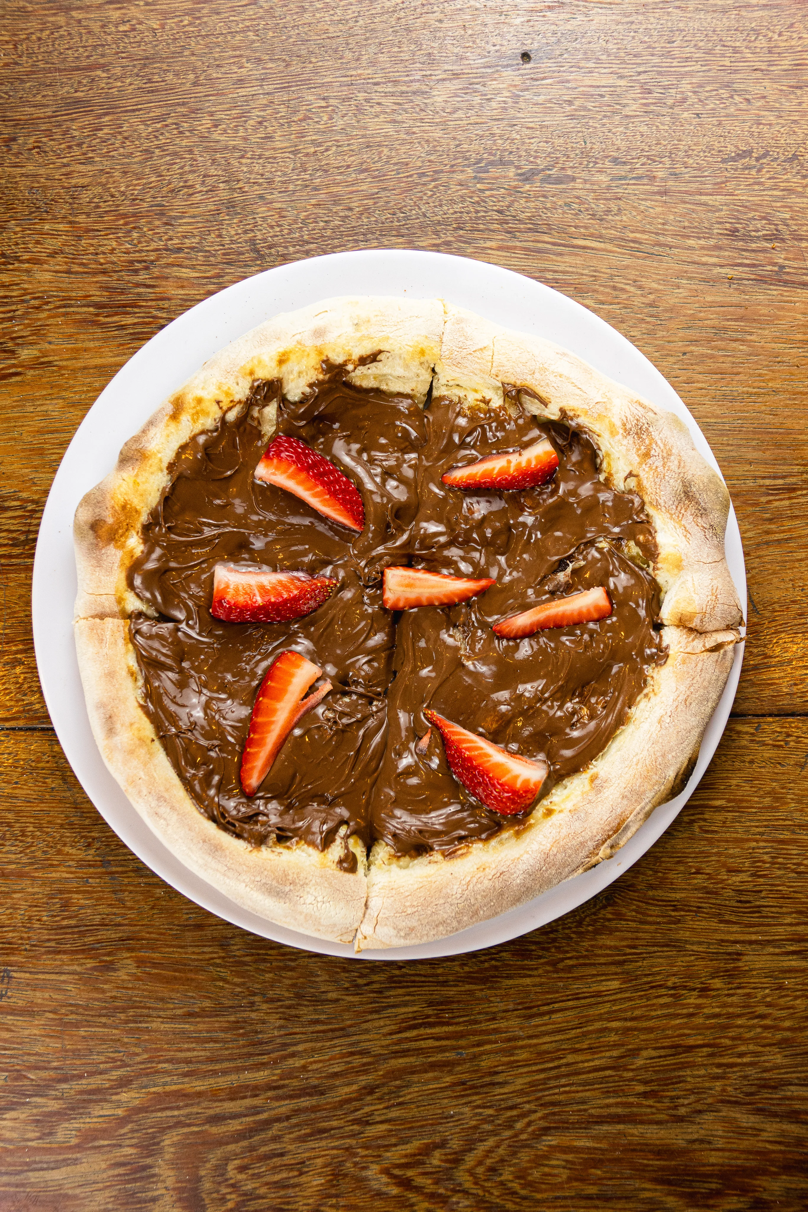 Pizza Morango Com Nutella